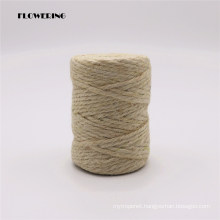 High Quality 100% Natural Twisted Jute Hemp Twine Hemp Packing Decoration Gardening Craft Rope 4mm for Sale